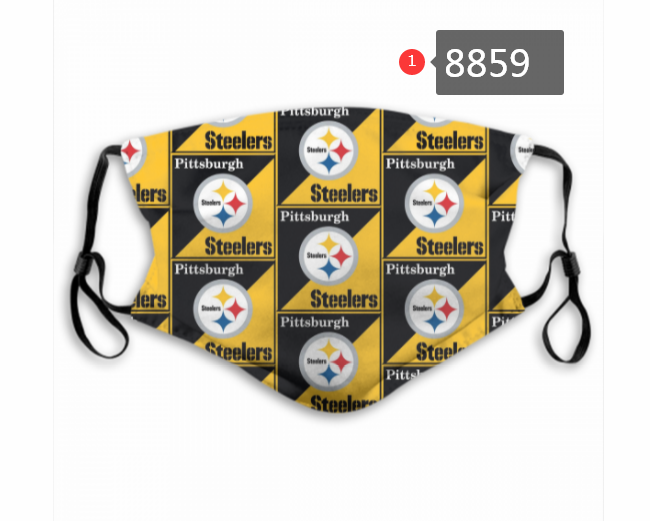 Pittsburgh Steelers #7 Dust mask with filter->nfl dust mask->Sports Accessory